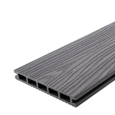 Террасная доска ДПК T-Decks цвет Серый 150x20x4000 мм двусторонняя вельвет/структура древесины 0.6 м²
