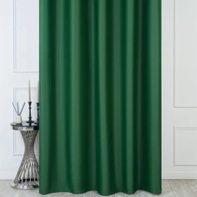 Комплект штор на ленте Кларис 140x280 см цвет зеленый