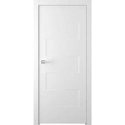 Дверь межкомнатная Сплит глухая эмаль цвет белый 90x200 см