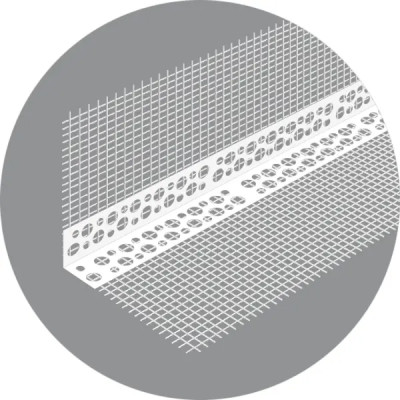 Профиль угловой ПВХ со стеклосеткой 100x150x2500 мм