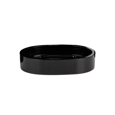 Мыльница Fixsen Round Black FX-454-4 пластик цвет черный