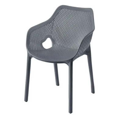 Кресло садовое Heniver 54x50x78 см полипропилен серый