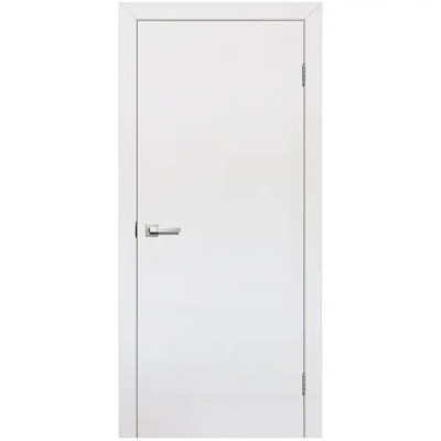 Дверь межкомнатная глухая финиш-бумага ламинация цвет белый 80x200 см