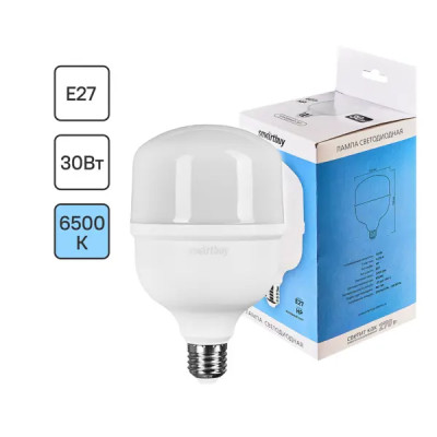 Лампочка светодиодная Smartbuy-HP цилиндр 30 Вт E27 6500 К холодный белый свет