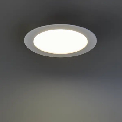 Светильник точечный светодиодный встраиваемый Wolta DLUS под отверстие 90 мм 2 м² цвет света нейтральный белый цвет белый