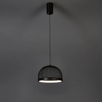 Светильник подвесной светодиодный Aria 3585-250 BK с пультом управления 6 м² регулируемый белый свет цвет черный