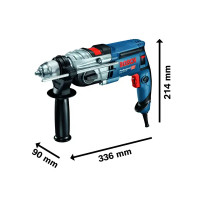 Дрель сетевая ударная Bosch Professional GSB 19-2 RE 060117B500, 850 Вт