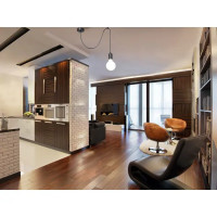 Подвесной светильник Inspire Паук 1 лампа 3м² Е27 цвет черный матовый