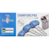 Цилиндр Mottura Champions Pro CP4D464601, 41x10x41 мм, ключ/ключ, цвет матовый никель