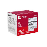 Дифференциальный автомат EKF PROxima АД-2 2P C63 A 30 мА 4.5 кА AC DA2-63-30-pro