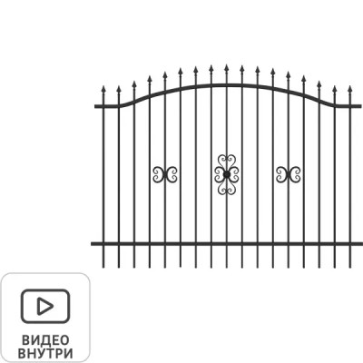 Кованая секция Адель для забора 1.9x2.5 м