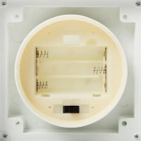 Фонарь со свечкой 11x23x11 см пластик белый