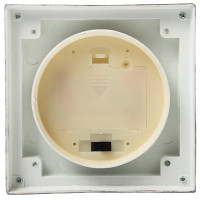 Фонарь со свечкой 11x23x11 см пластик белый