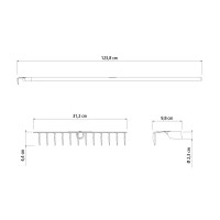Грабли Tramontina 12 зубьев 123 см с черенком