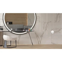 Керамогранит Kerranova Marble Trend К-1001/LR 120x60 см 1.44 м² лаппатированный цвет белый