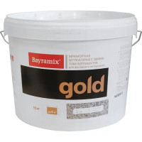 Штукатурка декоративная мраморная Bayramix Gold Mineral GR 149 15 кг цвет серебряный перламутр