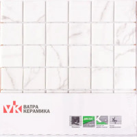 Мозаика Marble Ven White Antislip стекломасса 31.1x5.3 см цвет белый