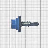 Кровельные саморезы с буром 5.5x19 цвет синий 100 шт./уп.