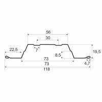 Штакетник-П 118 мм 1.8 м 3D двухсторонний цвет натуральное дерево