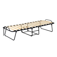 Кровать раскладная Lima 195x79x47 см сталь/полиэстер белый/черный