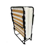 Кровать раскладная Lima 195x79x47 см сталь/полиэстер белый/черный