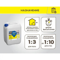 Грунтовка-концентрат для сухих и влажных помещений Vetonit MD 16 белая 10 л