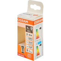 Лампа светодиодная Osram В E14 220/240 В 4 Вт свеча 470 лм нейтральный белый свет