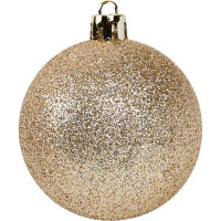 Набор новогодних шаров Christmas ø5-6 см цвет золотой 25 шт.