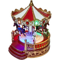Композиция новогодняя светодиодная Карусель 20x18x23 см