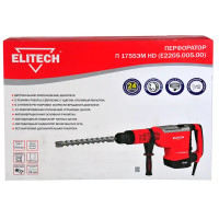 Перфоратор сетевой SDS-max Elitech 1755ЭМ HD E2205.005.00, 1700 Вт, 19 Дж