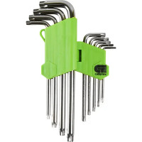 Набор ключей Torx Сибртех 12322 T10-T50 мм, 9 предметов