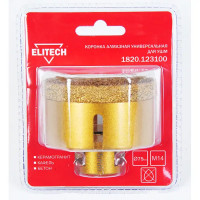 Коронка алмазная Elitech 1820.123100 М14 75 мм