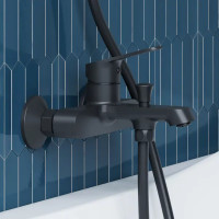 Смеситель для ванны Damixa Alder 641000300 однорычажный цвет черный матовый
