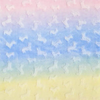 Плед Tiedye Corgi 140x200 см фланель цвет разноцветный