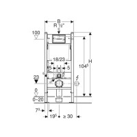 Комплект инсталляция Geberit Duofix 458.149.21.1 с унитазом Aquatek Европа безободковый с микролифтом клавиша Delta01 хром