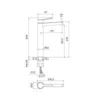 Смеситель для раковины Iddis Odda ODDWT01i01 однорычажный цвет белый матовый