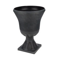 Вазон для цветов напольный ø40 h55 см v22 л пластик черный