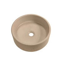 Раковина Round накладная 36x36 см цвет бежевый матовый