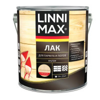 Лак паркетный Linnimax глянцевый прозрачный 2.5 л