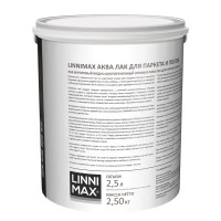 Лак для паркета и пола Linnimax глянцевый прозрачный 2.5 л