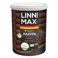 Лазурь для дерева Linnimax полуматовая белая 0.9 л