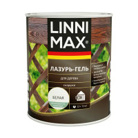 Лазурь-гель для дерева Linnimax полуматовая белая 0.75 л