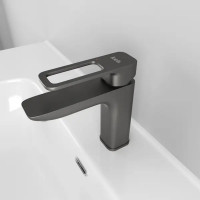 Смеситель для раковины Iddis Slide SLIGM00i01 однорычажный цвет графит матовый