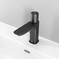 Смеситель для раковины Iddis Slide SLIGMBTi01 кнопочный цвет графит матовый