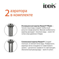 Смеситель для раковины Iddis Slide SLIGMBTi01 кнопочный цвет графит матовый