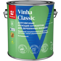 Антисептик кроющий Tikkurila Vinha Classic VVA полуматовый белый 2.7 л