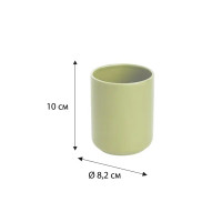 Стакан для зубных щёток Fixsen Olive FX-604-3 керамика цвет зеленый