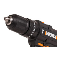 Дрель-шуруповерт аккумуляторная Worx WT375, 20 В Li-ion 2x2 Ач