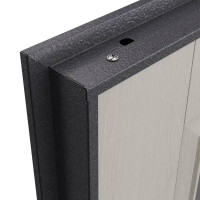 Дверь входная металлическая Ситти 86x205 см левая белое дерево