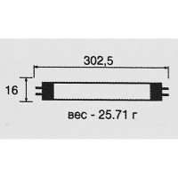 Лампа люминесцентная Osram G5 56 В 8 Вт туба 385 лм цвет света нейтральный белый